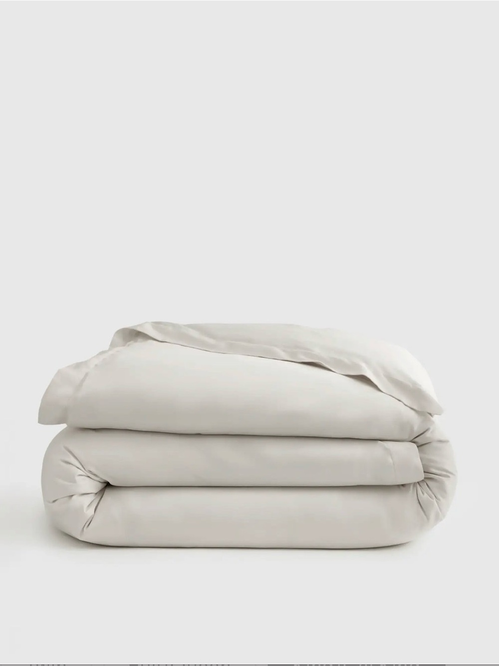 Signature Giza Cotton Sateen Duvet Cover in Light Grey King/Cal King 🩶